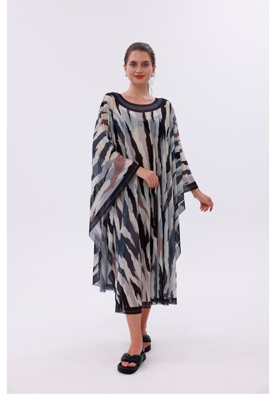 Tarzını Seç Kimono Pareo - Tesettür Pareo - Bodrum Model 240x135 Cm Çok Renkli