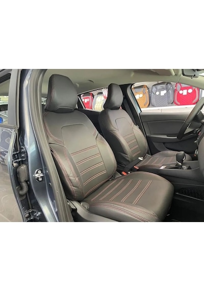 Renault Clio 5 Araca Özel Deri Oto Koltuk Kılıfı 529321608