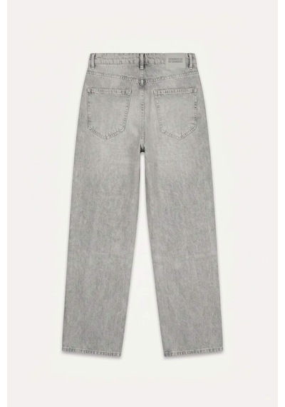 Defacto Baggy Fıt Yüksek Bel Açık Gri Jean Pantolon I1566ax26hsnm18 Gri-nm18