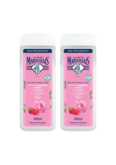 Le Petit Marseillais Duş Jeli Frambuaz Ve Şakayık 400 Ml X2 Ahududu