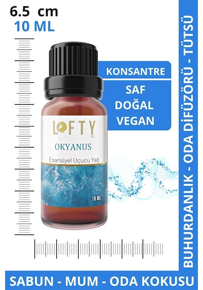 Lofty Okyanus Uçucu Yağ Buhurdanlık Esansı Oda Kokusu 10 ML