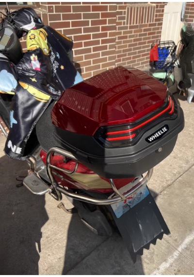 Wheelıe Xt08-br 32 Litre Motosiklet Arka Çanta Koyu Kırmızı
