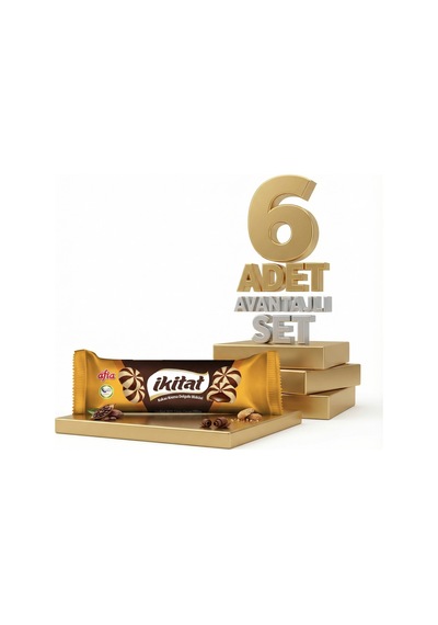 Afia İkitat Kakao Krema Dolgulu Bisküvi 6x75 Gr