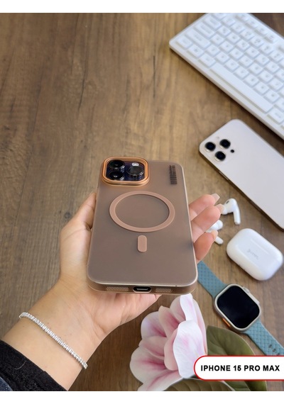 Apple iPhone 15 Pro Max Magsafe Uyumlu Mat Sert Klein Kılıf Çok Renkli