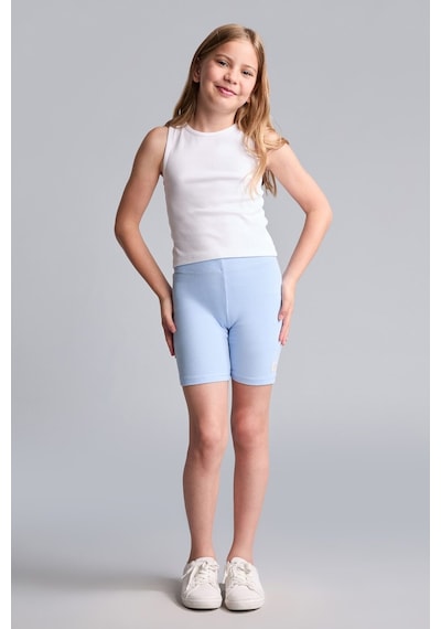 Defacto Kısa Boy Fitilli Açık Mavi Tayt Kız Çocuk I1270a826smbe745 Mavi-be745