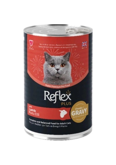 Reflex Plus Gravy Kuzu Etli 400 Gr Yetişkin Konserve Kedi Maması