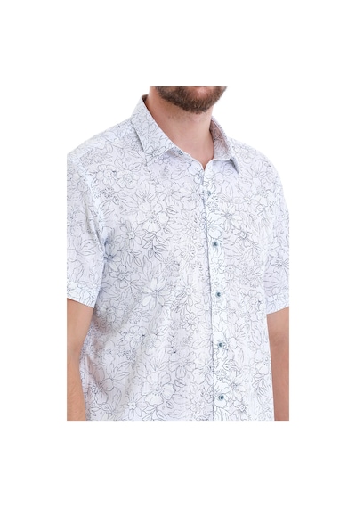 Hatemoğlu Lacivert Comfort Fit Baskılı 100% Pamuk Slim Yaka Kısa Kollu Gömlek 24d190000006 Lb1 Lacivert Hatemoğlu Lacivert Comfort Fit Baskılı 100% Pamuk Slim Yaka Kısa Kollu Gömlek 24d190000006 Lb1 Lacivert