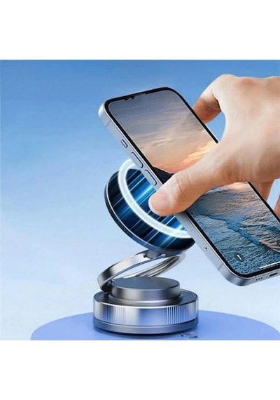 Divex Manyetik Telefon Tutucu Araç İçi 360 Mıknatıslı Stand Gri Dh-396