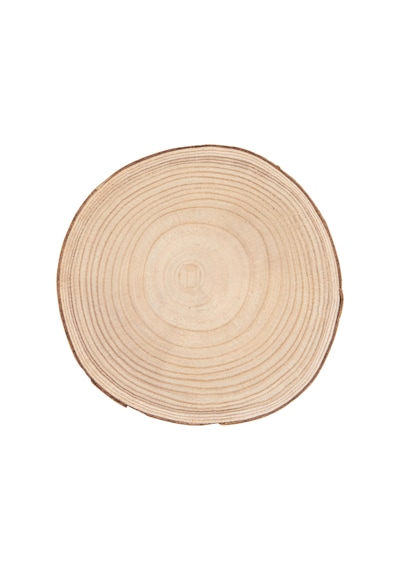 Lexroo Paulownia Metal Ayaklı Kaide, 28 Cm, Doğal Ahşap Rengi Standart