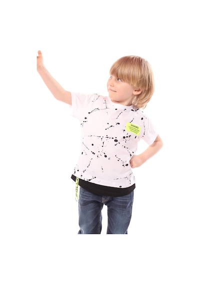 Toontoy Kids Toontoy Erkek Çocuk Baskılı Tişört Açık Lila