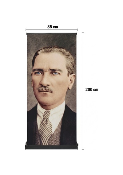 Atatürk Poster Baskılı Pro Roll Up Banner 85x200cm No:2 Diğer