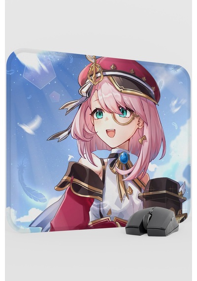 Charlotte Genshin Impact Anime Gacha V4 - 48x40 Xl Gaming Mouse Pad Fare Altlığı