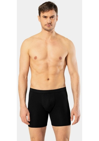 Cacharel Erkek Likralı Uzun Boxer Bel Bantlı 1336/Siyah 001 Cacharel Erkek Likralı Uzun Boxer Bel Bantlı 1336/Siyah 001