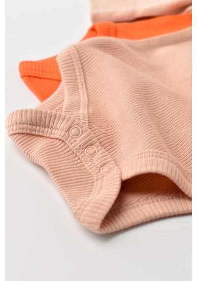 Rebebe Babycosy Modal 2 Li Uzun Kollu Bebek Badi - Bebek Body - Csym1131 (544739532) Turuncu