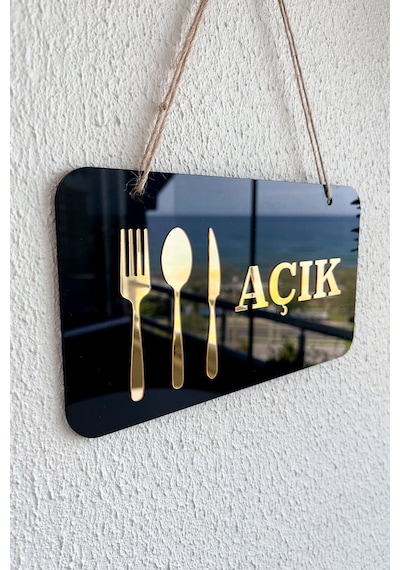 Restoranlar Ve Lokantalar İçin Açık / Kapalı Kapı Tabelası
