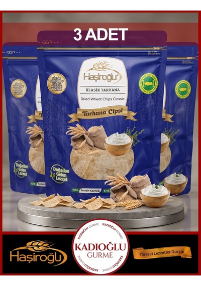 Haşiroğlu Çerezlik Klasik Doğal Tarhana Cips 450 Gr X 3 Adet