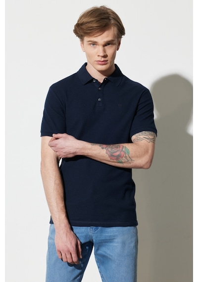Wrangler Erkek Polo T Shirt W231325410 410 LACİVERT Lacivert