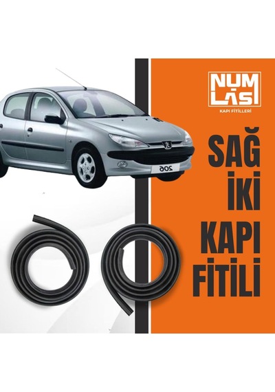 Peugeot 206 Sağ Ön Ve Arka Kapı Fitili-a Kalite-numlas-nm3702