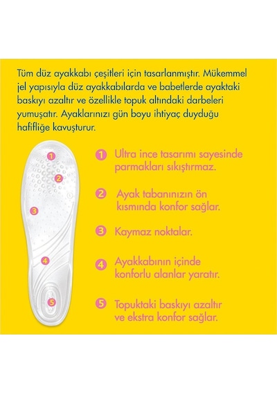 Scholl Gel Activ Alçak Topuklu Ayakkabılar İçin Tabanlık