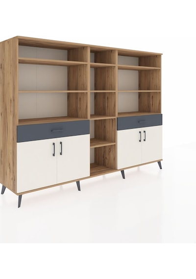 Hyperion Dolap 12 Raflı 2 Çekmeceli 4 Kapaklı 220x44x163 Çam-ayta Çam-aytaşı/antrasit Hyperion Dolap 12 Raflı 2 Çekmeceli 4 Kapaklı 220x44x163 Çam-ayta Çam-aytaşı/antrasit