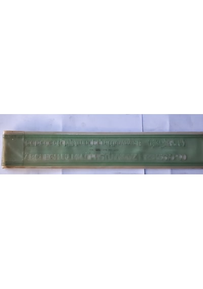Ark 10 MM Yazı Ve Rakam Şablonu Yeşil