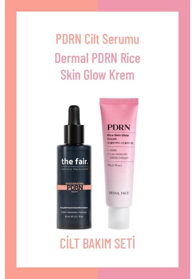 The Fair. Pdrn Somon Dna Serum & Pirinç Pdrn Krem Cilt Yenileme Ve Yaşlanma Karşıtı İkili Bakım Seti