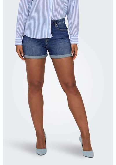 Only Onljosephınestretch Short Mavi Kadın Şort Mavi