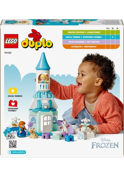 LEGO® DUPLO® │ Disney Anna ve Elsa’nın Karlar Ülkesi Şato Partisi 10455 - 2 Yaş ve Üzeri Çocuklar için Yaratıcı Oyuncak Yapım Seti (54P)