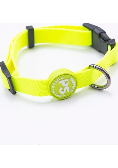 Neon Sarı Köpek Boyun Tasması Ayarlanabilir Köpek Tasması