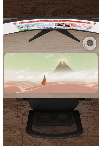 Journey Kaymaz Dikişli Kauçuk Oyuncu Mousepad V1 - 70x30 Xl Gaming Mouse Pad Fare Altlığı