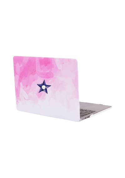 Macbook Air 13 İnç Kılıf A2337 M1 A2179 A1932 Uyumlu Hard Case Sert Kapak Suluboya Desenli Uv Baskılı Koruyucu Kılıf İnce Hafif Laptop Kılıfı Pembe Belirtilmemiş