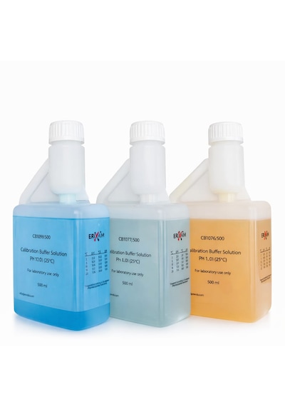 Ph Metre Kalibrasyon Sıvısı Seti 500 Ml 3 Adet - Standart Buffer Solüsyonu