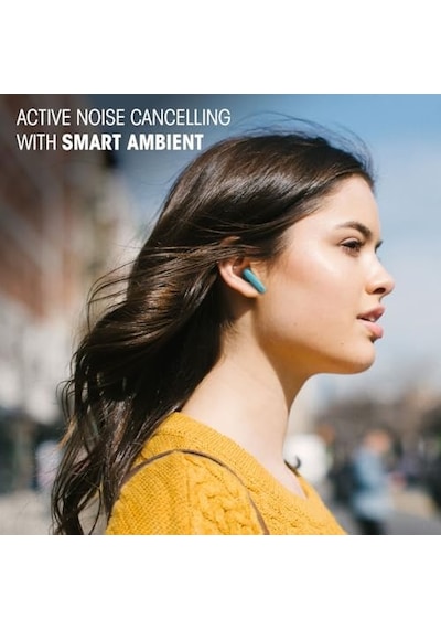 Jbl Wave Flex 2-40h Çalma Süresine Sahip Kablosuz Açık Çubuk Bluetooth Kulaklıklar, Akıllı Ortam Teknolojisi, Saf Bas Ses, Ip54 Su Geçirmez Ve Çok Noktalı Bağlantı, Siyah