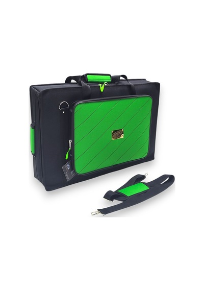 Xdj-rr Setup Için Uyumlu Çanta Soft Case Kılıf Siyah-yeşil