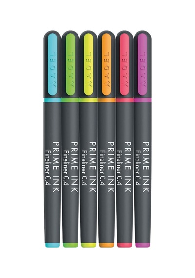 Adel Prime Ink Fineliner 6'li Neon Klasik İnce Uçlu Kalem