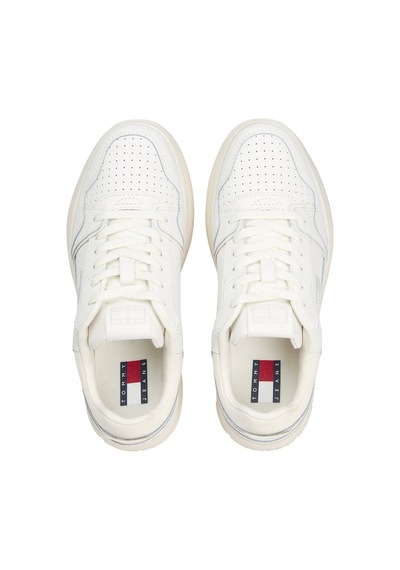 Tommy Jeans Kadın Tjw Retro Basket Flatform Ayakkabı En0en0284002t Beyaz