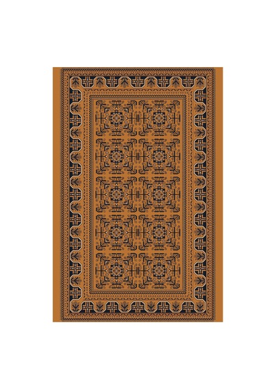 Kartela Halı Afgan Halı Jüt Taban Dokuma Halı Bakır - 180 X 270 Cm