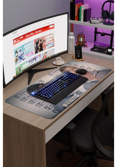 Dahmer V5 90x40 Xxl Gaming Kauçuk Kaymaz Taban Mouse Pad Fare Altlığı