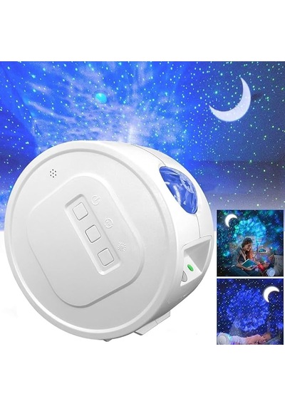 Bring Starry Şarjlı Bluetooth Led Işıklı Müzik Çalar Su Dalgası Gökyüzü Lazerli Projektör Diğer
