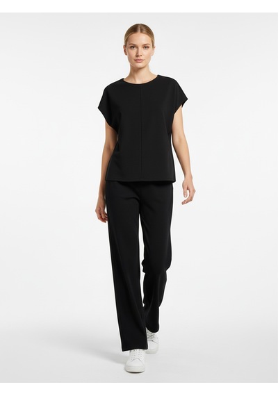 Xint Siyah Pamuk Dokulu Oversize Sweat Pantolon 470535