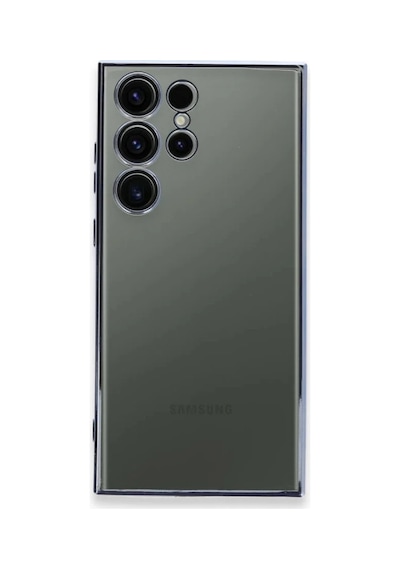 Samsung Galaxy S23 Ultra Kılıf Razer Lensli Silikon - Açık Mavi 0.2M-Çok Renkli