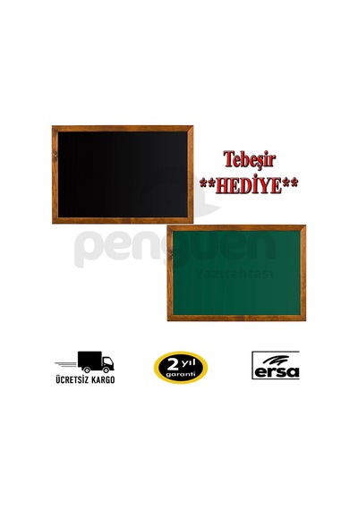 Penguen Ahşap Çerçeve Kara Tahta 30X45 (Tebeşir Tahtası)