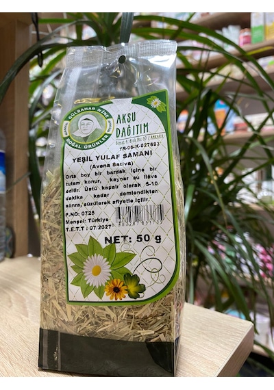 Aksu Dağıtım Yeşil Yulaf Samanı 50 Gr