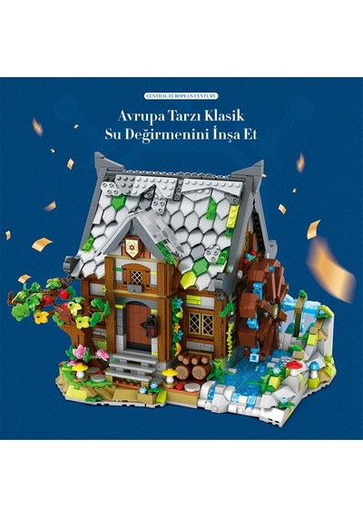 Reobrix 66045 Değirmen Evi Yaratıcı Yapı Blok Seti Building Blocks Europen Century Mill House - 1873 Parça