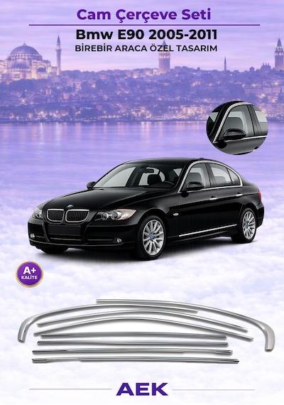 Bmw E90 8 Parça Tamtur Cam Çerçevesi