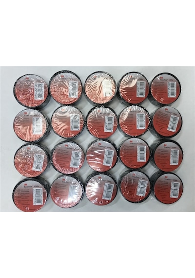 3M Elektrik Bandı Temflex 1300E siyah 20 Adet  3M20-58