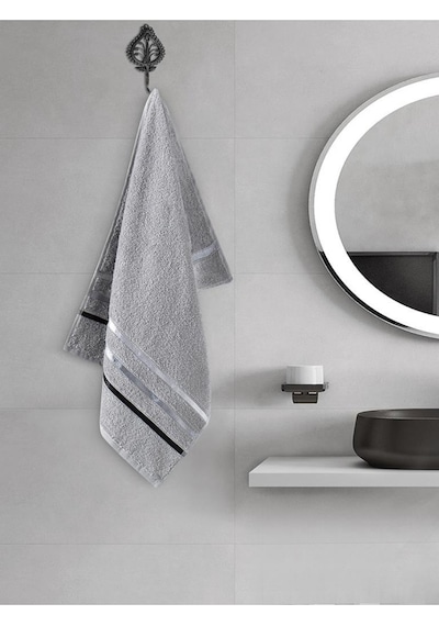 Banyo Havlu Seti 4 Lü Bale Gri