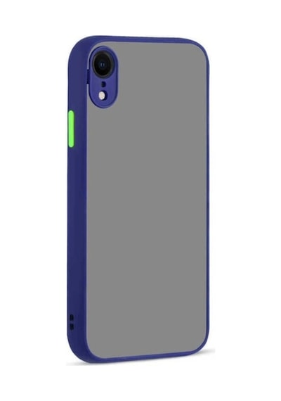 Apple Uyumlu iPhone Xr 6.1 Kılıf Zore Hux Kapak Lacivert