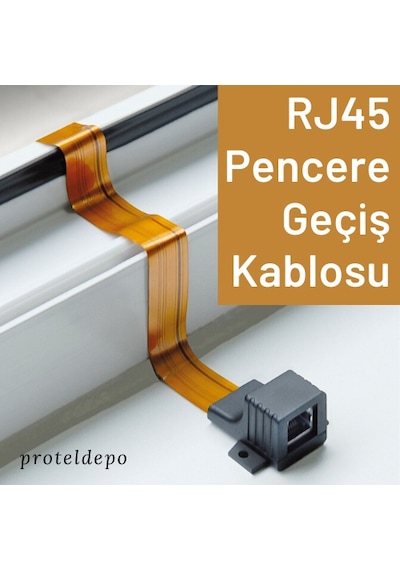 Irenis Rj45 Ethernet Pencere Geçiş Kablosu 10 Mbps