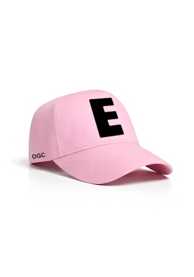 Ogc E Harfi Unisex Şapka Pembe